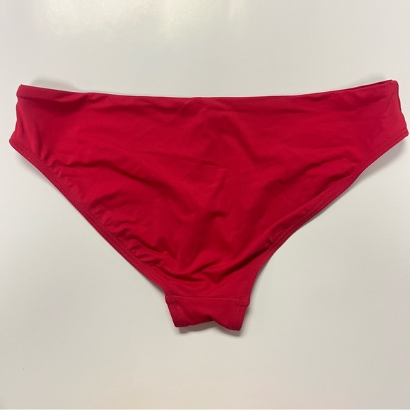 2/$30 Sea Level Eco Essentials Regular Bikini Bottom – Red – Size 12 - Picture 6 of 9